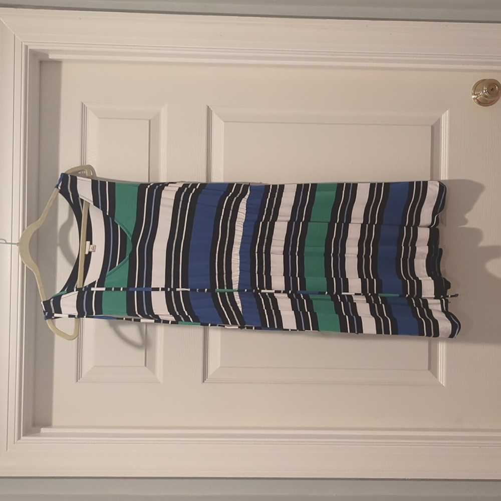 Striped sleeveless dress